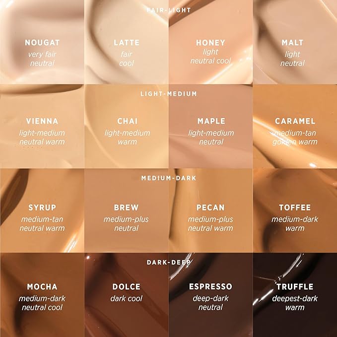 Ere Perez - Natural Oat Milk Liquid Foundation | Breathable, Buildable, Med-Full Coverage | Peach Extract, Vitamin E | Vegan, Cruelty-Free, Clean (Vienna | light-med neutral warm, 1fl oz | 30ml)