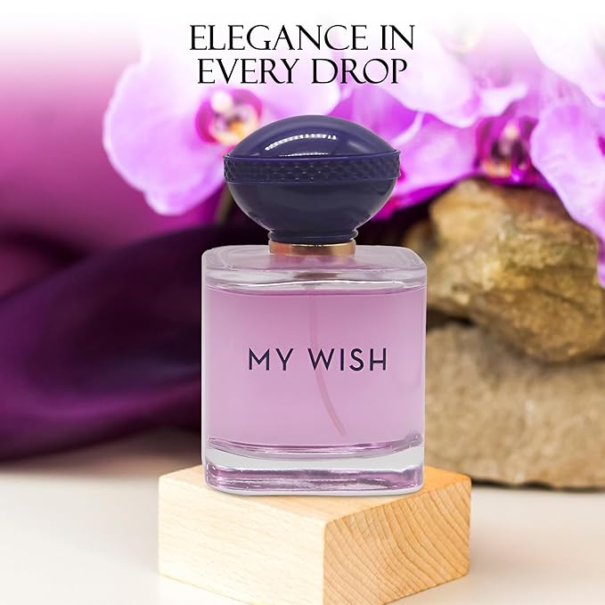 My Wish Women Perfume Long Lating Eau De Parfum–Fresh And Trendy Natural Spray Fragrance For Effortless Chic 3.4 Fl Oz For Daily Used