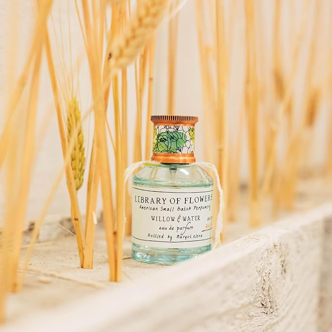 Library of Flowers Willow & Water Eau de Parfum, 1.69 Fl. Oz., Cut Greens, Flowering Lotus & Watercress Scented Women's Perfume, Luxury Fragrance Spray for Women