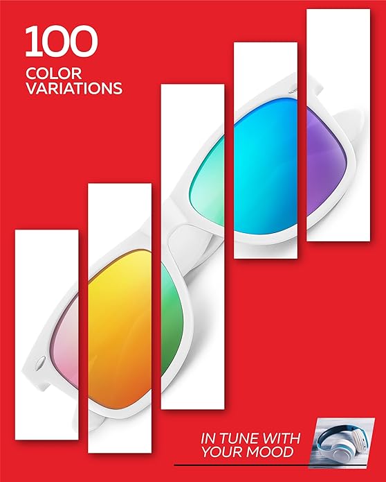 Retro Rewind Polarized Sunglasses for Men and Women - UV Protection Classic Sun Glasses