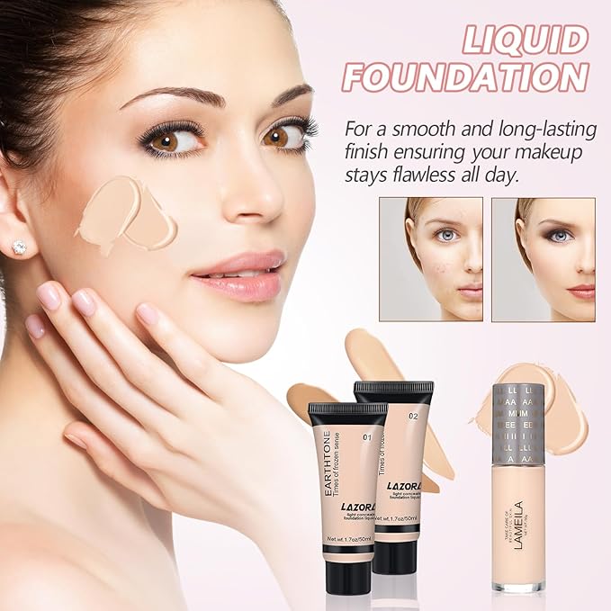 All in One Makeup Kit Makeup Kit for Women Full Kit Makeup Set Multipurpose Bundle Holiday Gift Box Essential Starter Bundle Include Full Make up Kit for Women (Box3)