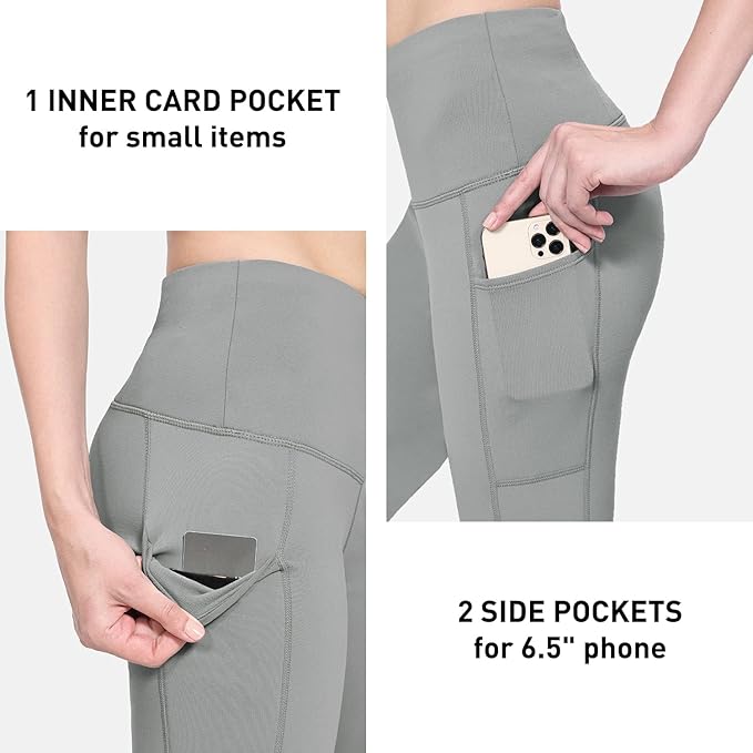 baleaf Winter Clothing Women Leggings Fleece Lined Tights Thermal Warm Thick Cold Weather Gear 1 Pockets