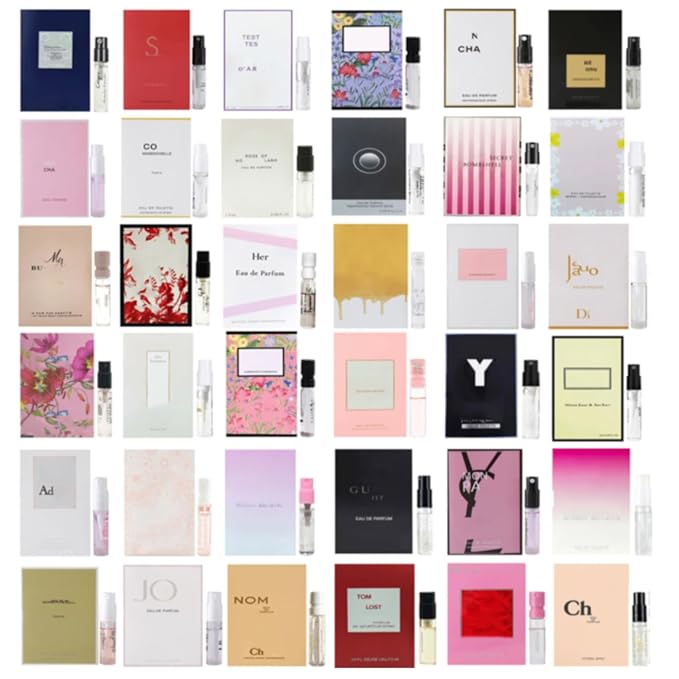 Random 12 Perfume Samples for Women Luxury Designer Women's Perfume Gift Sets High End Fragrance Sampler Collection Perfumes Sample Vials