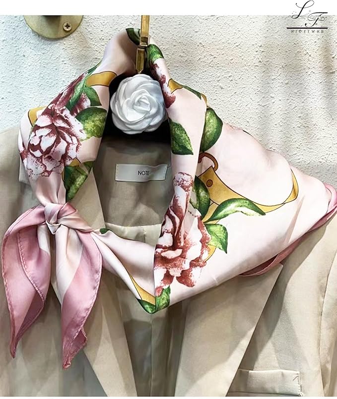 Satin Bandanas Head Scarf For Women Hair Scarves Accessories Lightweight Fashion Wrap Neck Silk Sleeping Headscarf