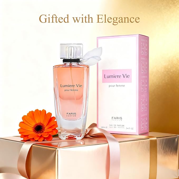 Lumiere Vie Iris & Vanilla Feminine Cologne Perfume 100ml Gourmand Floral Gift Fragrance Lasting Patchouli & Tonka Bean Eau de Parfum