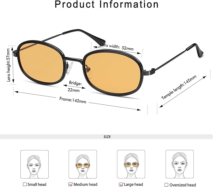 Retro Oval Sunglasses for Women Men Trendy Large Round Y2k Sunnies AP3681