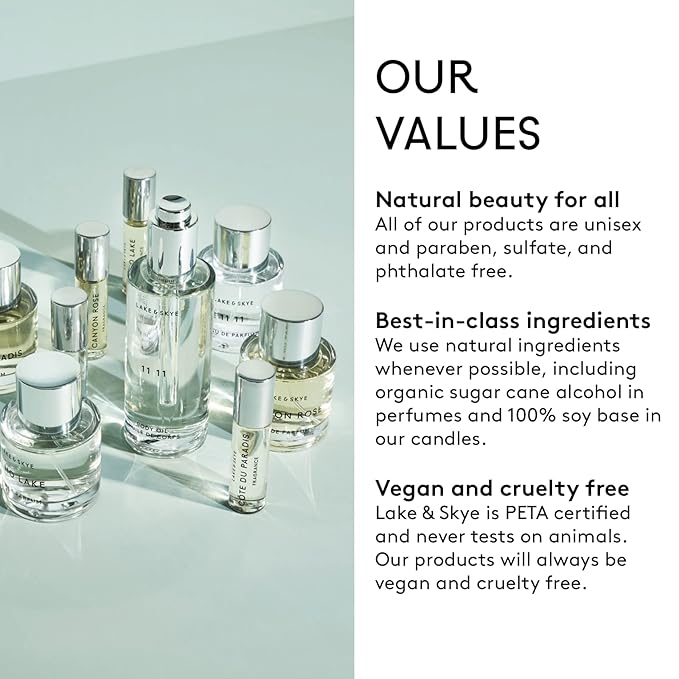 Lake & Skye Santal Gray Eau de Parfum, Long Lasting Fragrance, 1.7 fl oz (50 ml) - Santal, Cardamom, Sandalwood, Earthy, Musk, Vegan, Paraben-Free, Cruelty-Free
