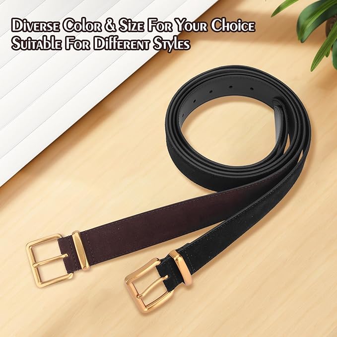 TINIDI Women Genuine Leather Belt for Jeans Pants Dress Fashion Ladies Waist Belt with Gold Buckle