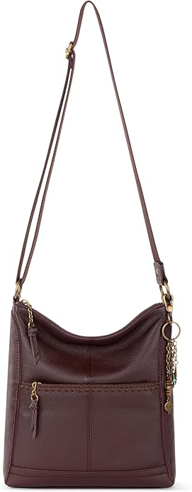 The Sak Lucia Crossbody Bag in Leather, Convertible Purse with Adjustable Strap