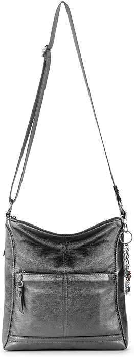 The Sak Lucia Crossbody Bag in Leather, Convertible Purse with Adjustable Strap
