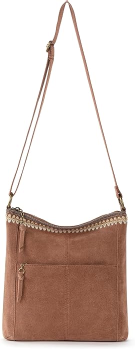 The Sak Lucia Crossbody Bag in Leather, Convertible Purse with Adjustable Strap