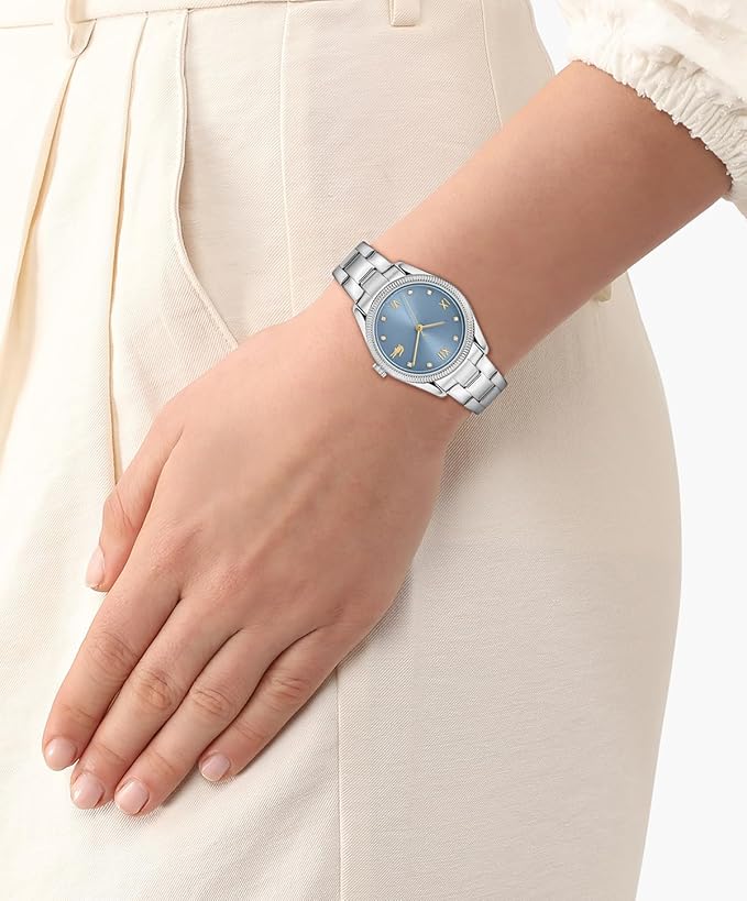 Lacoste Parisienne Women's 3H Quartz Watch, Stainless Steel Bracelet - Modern, Classic Timepiece - Gift for Her