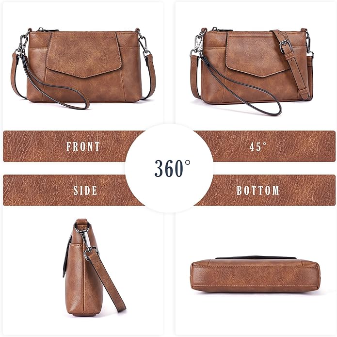 Small Crossbody Bags for Women, Cell Phone Bag Mini Over Wristlets Handbag Wallet Purse with Card Slots