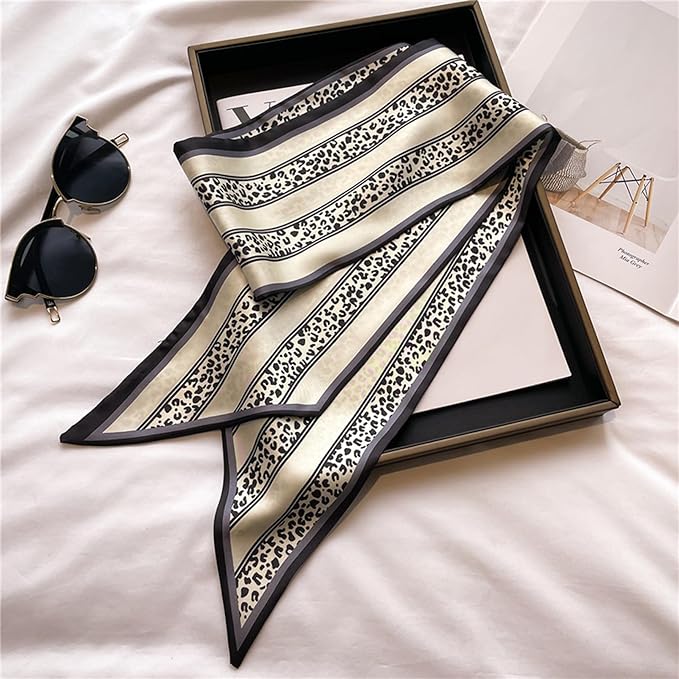 Hair Scarf for Women Silky Satin Headscarf Neck Scarves for Handbag Accessory