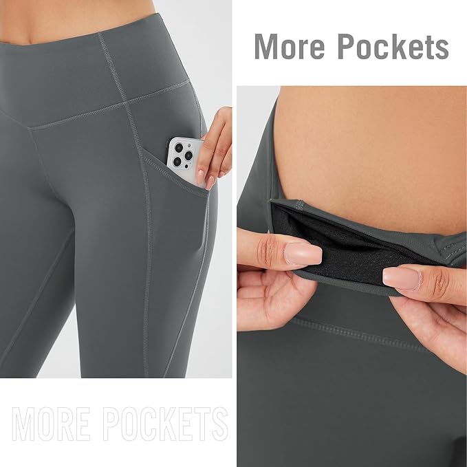 baleaf Winter Clothing Women Leggings Fleece Lined Tights Thermal Warm Thick Cold Weather Gear 1 Pockets