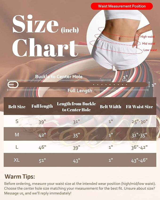 SANSTHS Women Belt for Jeans with Gold Oval Buckle, Thin Belt for Dresses Pants, Adjustable Waist Belt for Daily Fashion