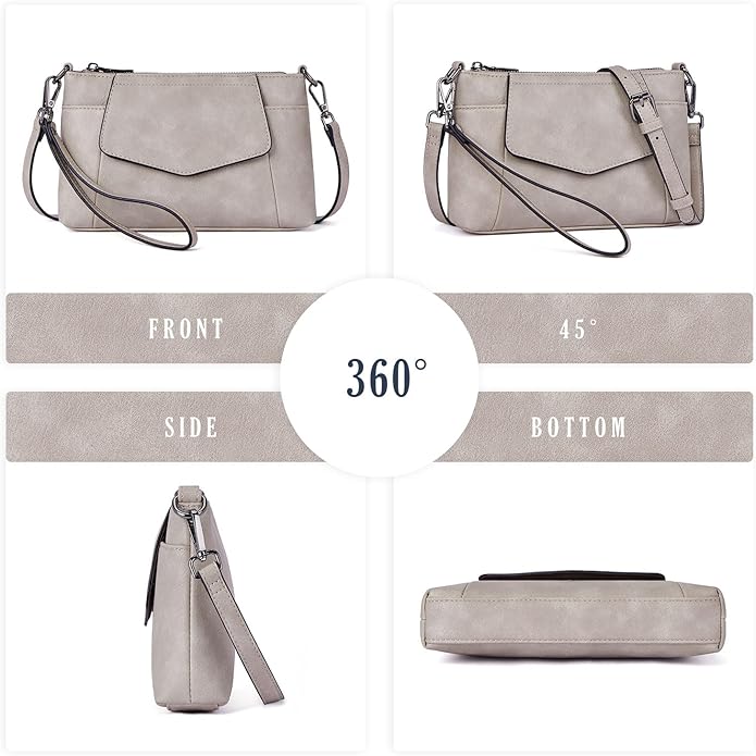 Small Crossbody Bags for Women, Cell Phone Bag Mini Over Wristlets Handbag Wallet Purse with Card Slots