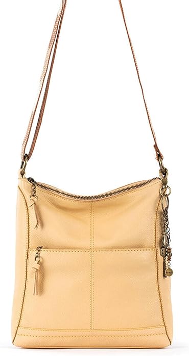 The Sak Lucia Crossbody Bag in Leather, Convertible Purse with Adjustable Strap