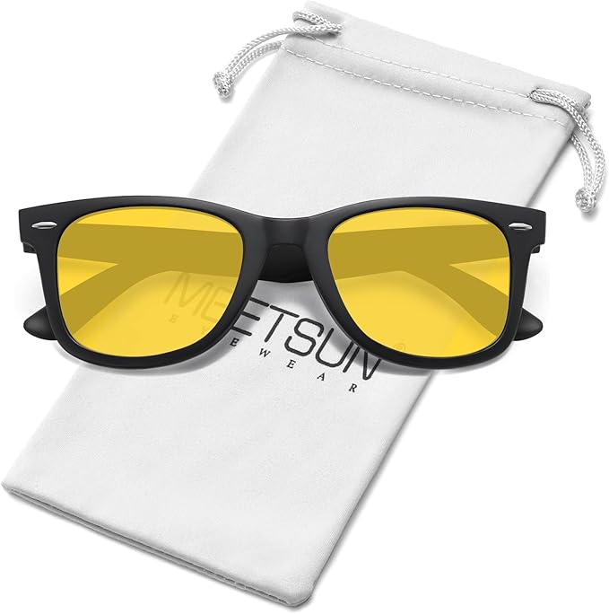 MEETSUN Polarized Sunglasses for Women Men Classic Retro Square Frame Driving Sun Glasses UV Protection