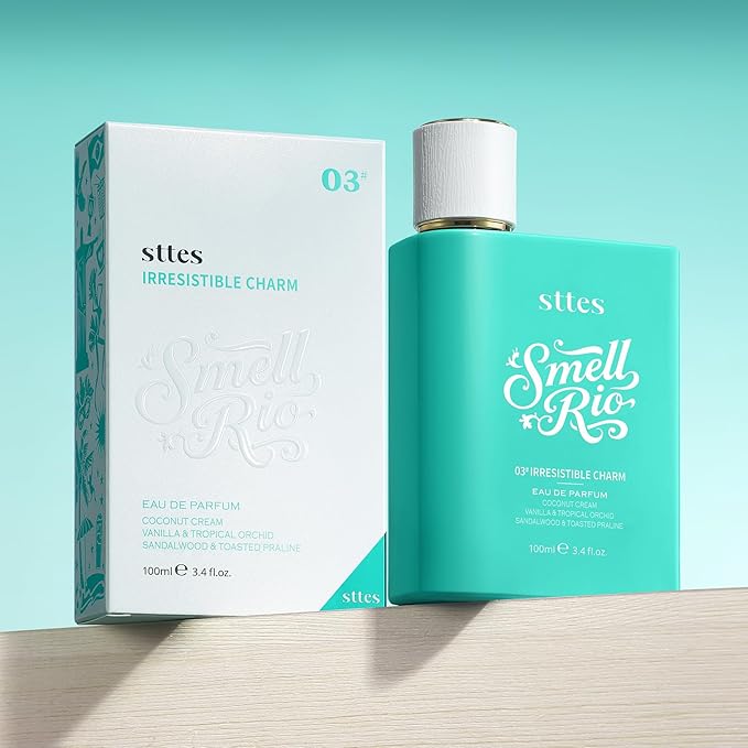 Sttes Perfume 03# (Irresistible Charm) β2 Packs Eau de Parfum 2 * 100ml (3.4 fl oz) β Coconut Cream, Vanilla, Toasted Praline