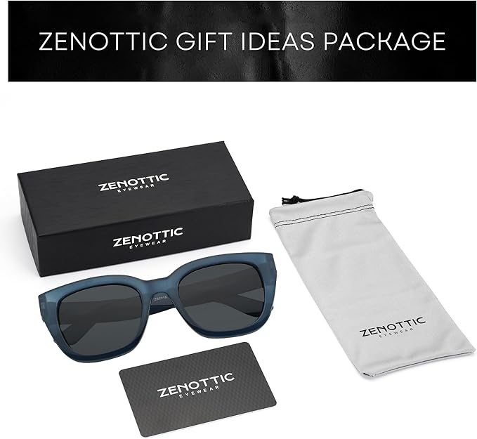 ZENOTTIC Retro Square Polarized Sunglasses for Women Vintage Sun Glasses UV400 Protection Trendy Shades Fashion Style