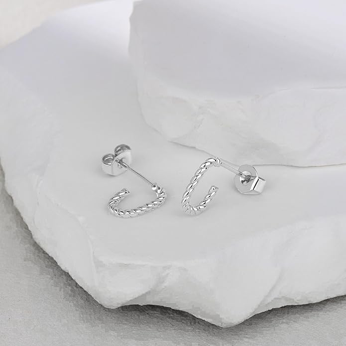 Gold Plated Statement Chunky Dangle Stud Earrings for Women, Gold Plated Hoop Knot Claw Earrings Tarnish Free Jewelry for Women Gifts