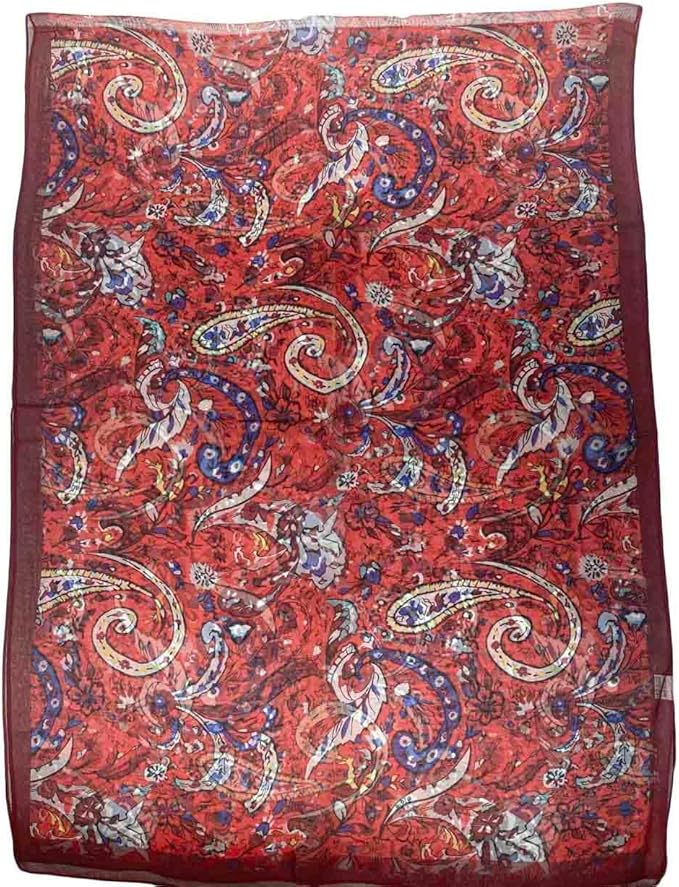Pokeedioty Scarfs for Women Lightweight Scarves Elegant Floral Pattern Sheer Scarfs Shawls Wraps