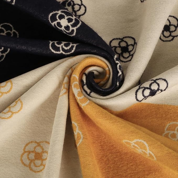 EXTREE Scarfs for Women Pashmina Silky Shawl Wrap for Evening Dressing Blanket Open Front Poncho Cape