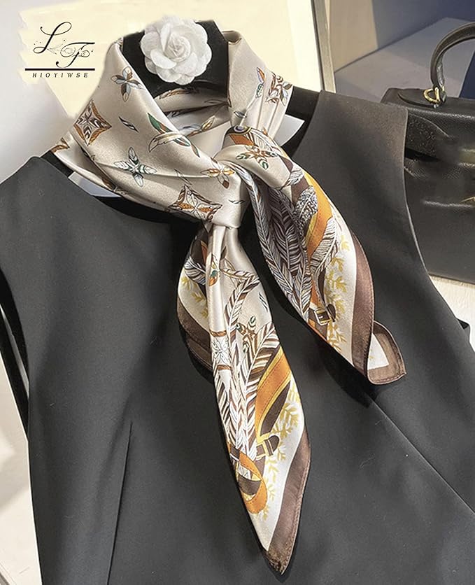 Satin Bandanas Head Scarf For Women Hair Scarves Accessories Lightweight Fashion Wrap Neck Silk Sleeping Headscarf