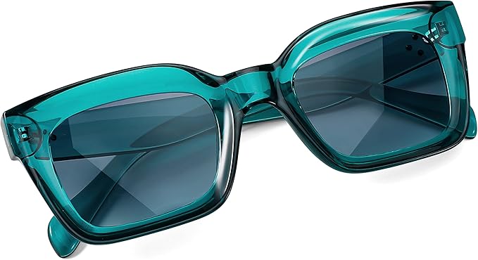 FEISEDY Classic Women Sunglasses Fashion Thick Square Sun Glasses Chunky Frame UV400 B2471