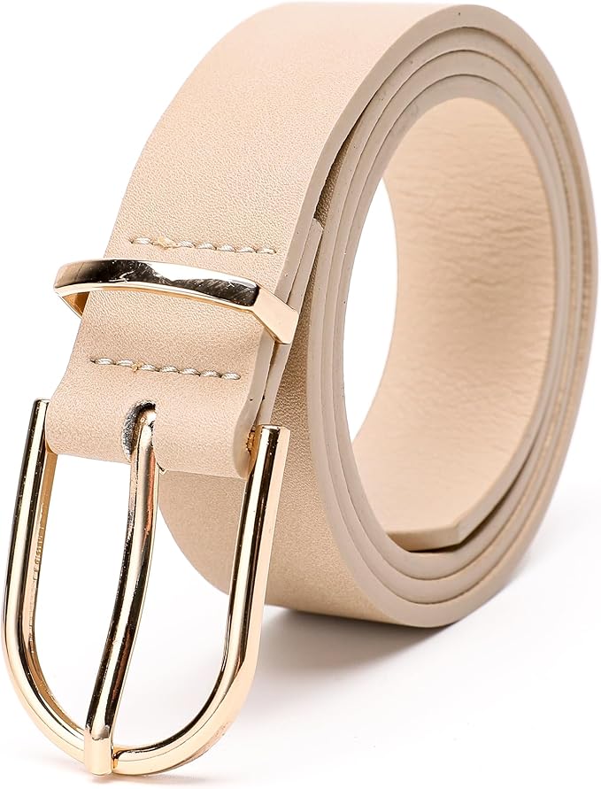 Earnda Women's Faux Leather Chic Belt for Ladies Jeans