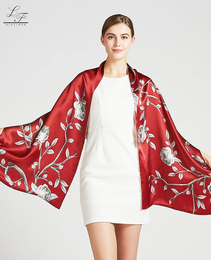 Shawl Scarf For Women Lightweight Scarves Floral Pattern Formal Evening Dressesformal Shawl Summer Wraps
