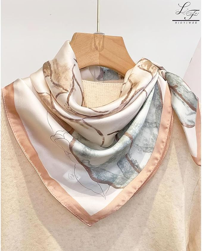 Satin Bandanas Head Scarf For Women Hair Scarves Accessories Lightweight Fashion Wrap Neck Silk Sleeping Headscarf