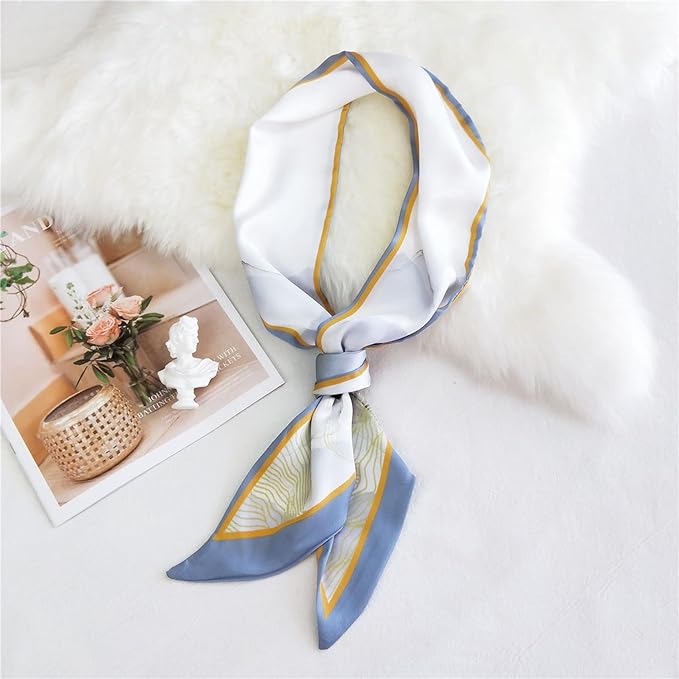 Hair Scarf for Women Silky Satin Headscarf Neck Scarves for Handbag Accessory
