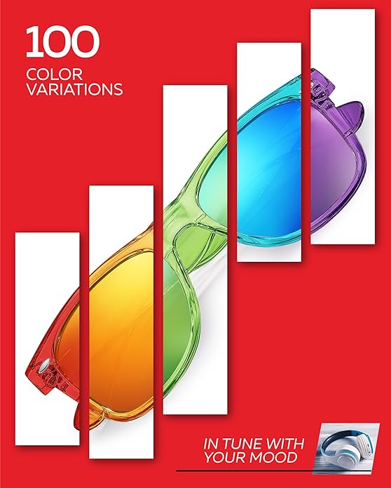 Retro Rewind Polarized Sunglasses for Men and Women - UV Protection Classic Sun Glasses