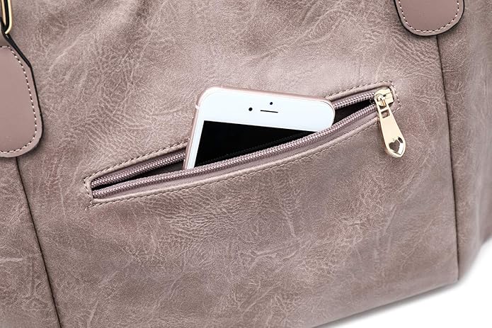 Women Tote Bag Handbags PU Leather Fashion Hobo Shoulder Bags with Adjustable Shoulder Strap