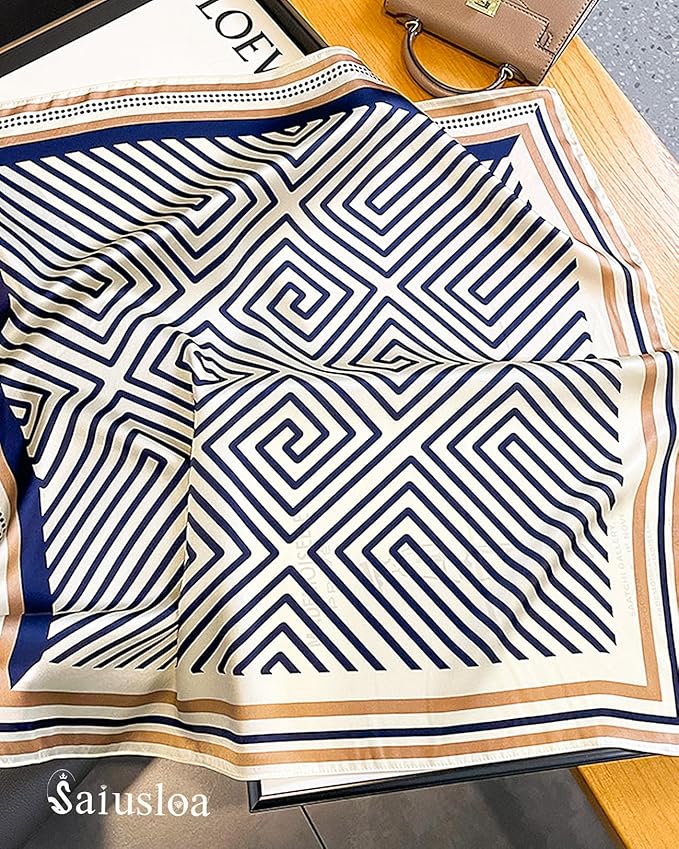 Neck Scarf For Womens Silky Head Scarves Hair Bandanas Square Scarf Fashion Accessories lightweight