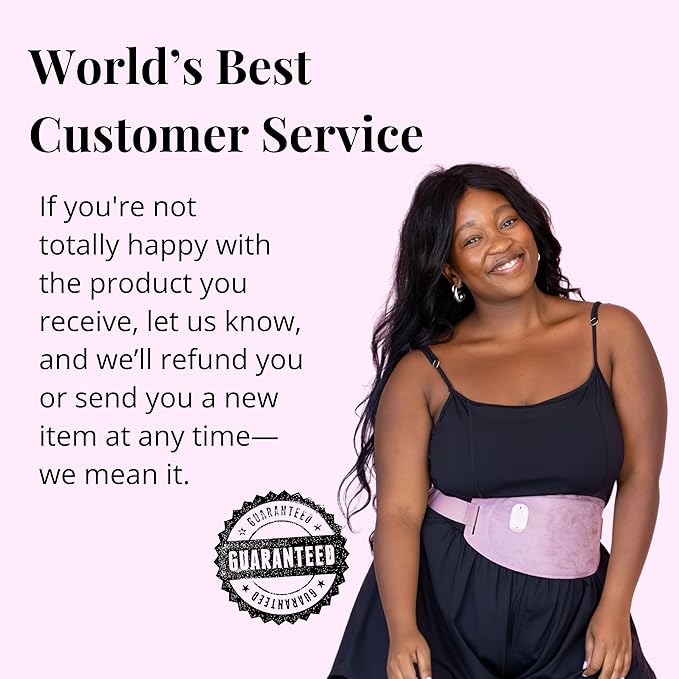 Pixie Period Heating Pad for Cramps - Thinnest Wearable Heating Pad for Feminine Care - Unnoticeable Under Clothes - Best Portable Pain Relief Heat Belt On The Market - Hours of Menstrual Pain Relief