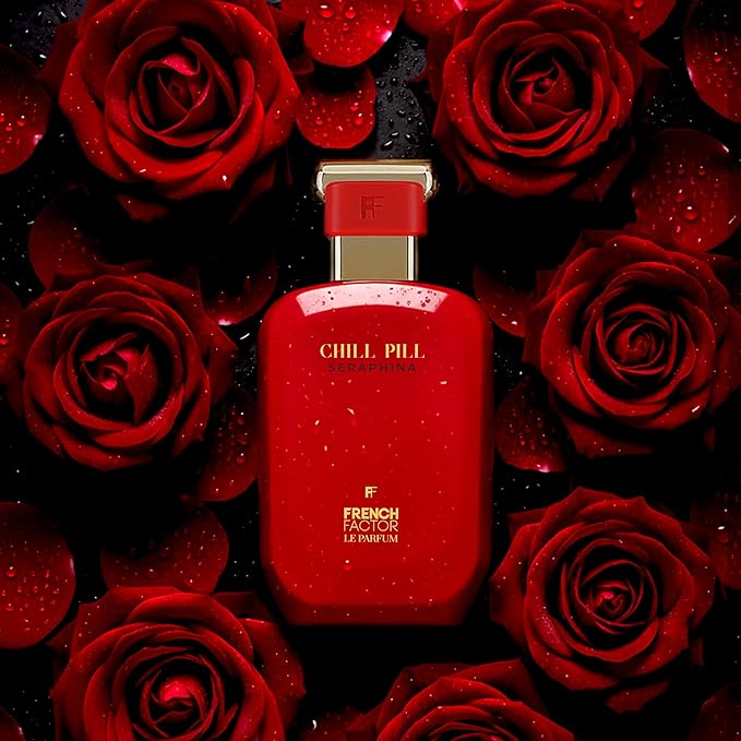 French Factor Chillpill Seraphina Women’s Perfume – Premium Long-Lasting Eau de Parfum, 100ml (3.3 fl oz) – Elegant Floral Fruity Fragrance for All-Day Wear