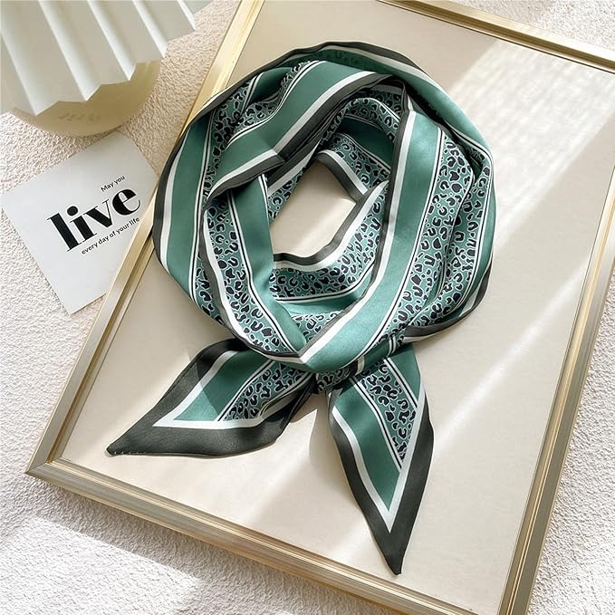 Hair Scarf for Women Silky Satin Headscarf Neck Scarves for Handbag Accessory