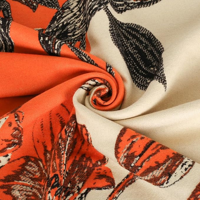 EXTREE Scarfs for Women Pashmina Silky Shawl Wrap for Evening Dressing Blanket Open Front Poncho Cape