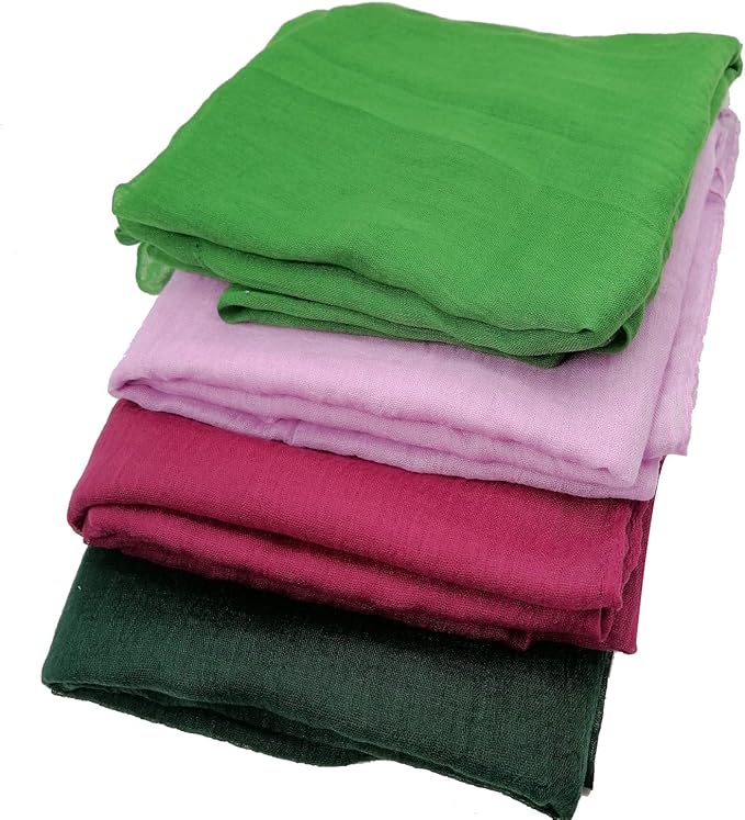 woogwin Women's Cotton Scarves Lady Light Soft Fashion Solid Scarf Wrap Shawl