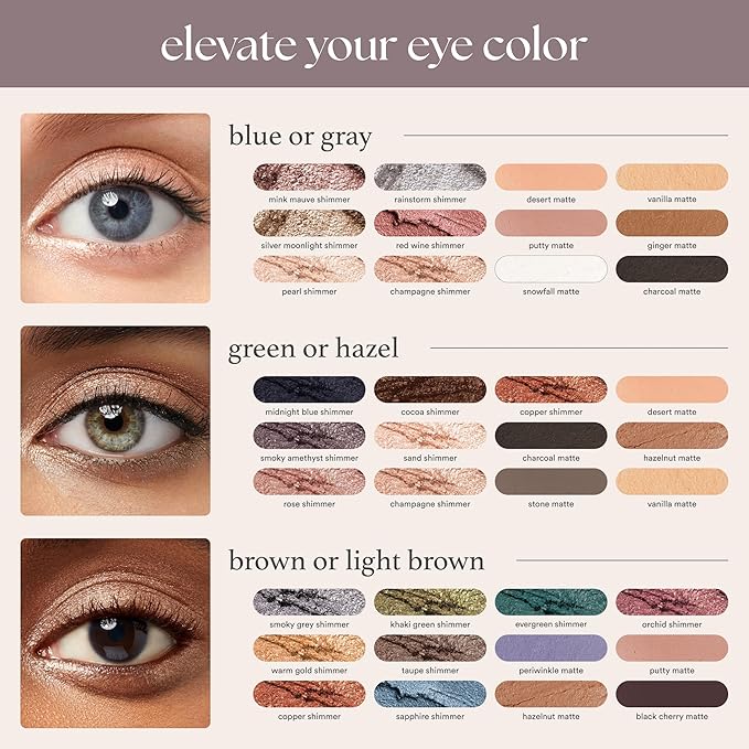Julep Eyeshadow 101 Cream-to-Powder Waterproof Shadow Stick – Silver Moonlight Shimmer – Long-Lasting, Crease-Proof, Medium Golden-Beige Shimmer Eyeshadow with Built-in Smudger