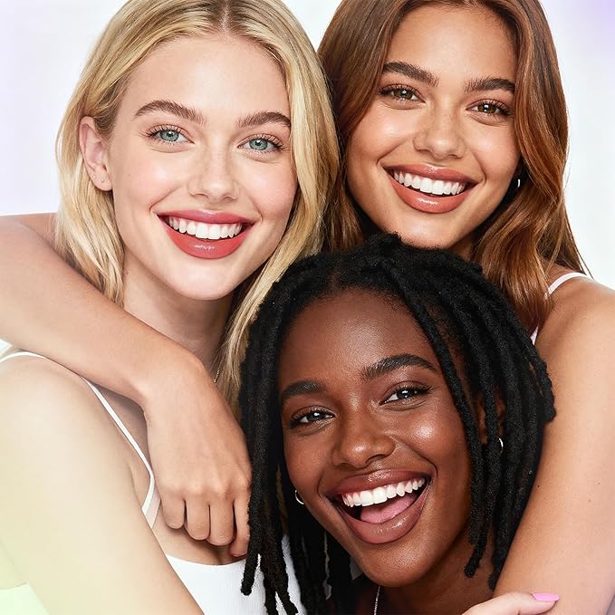 Glam Code Tinted Lip Balm Trio, Moisturizing Lipstick with Shea Butter, Hydrating Lip Makeup Set for Women & Girls, Vegan Formula, Cream Finish, Cruelty-free (3-Count, 03)