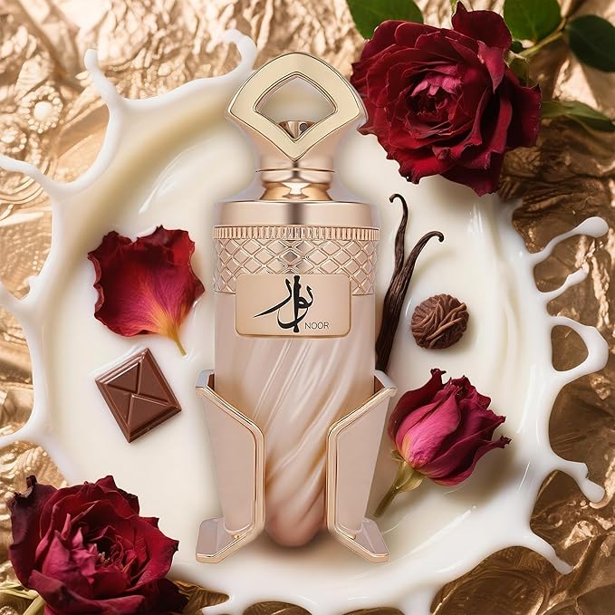 Noor by RIIFFS Women's Gourmand Perfume Eau de Parfum - Caramel & Vanilla Luxury Scent with 24H Longevity | 3.4 Fl Oz 80% Vol Seductive Edible Fragrance