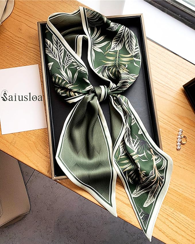 Purse Scarf For Handbags Head Scarves For Women's Hair Bags Scarfs Long Skinny Scarves Fashion Silky