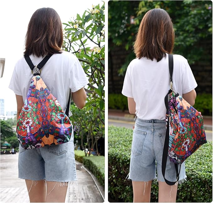 Black Butterfly Premium Backpack for Women, Bohemia Style Fashion Casual Daypack Backpack, Small Backpack Purse (20-multicolor plus)