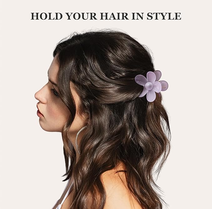 Jelly Colorful Hair Clips for Women, 12PCS Small Hair Clips 4 Style 1.6 Inch Banana Claw Clips Non-Slip Cute Hair Accessories Ideal Gifts for Girls