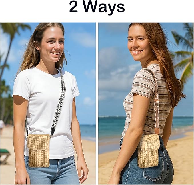 MINICAT Straw Small Summer Purses for Women Crossbody Purse Beach Bags for Everyday Cruise Travel Vacation Essentials | Straw, Small, Summer, for Everyday, Cruise, Travel, Vacation, Essentials