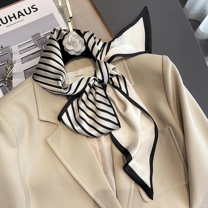 Hair Scarf for Women Silky Satin Headscarf Neck Scarves for Handbag Accessory